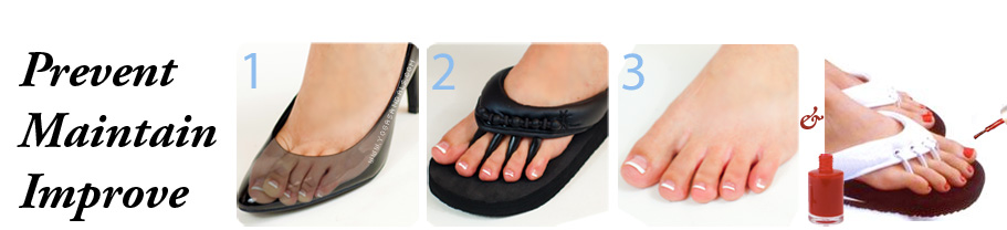 toe separators for flip flops