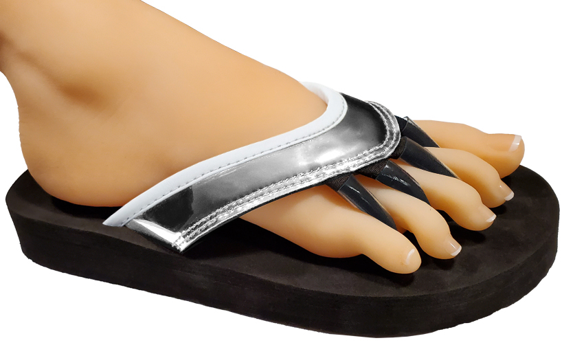 Yoga Sandals® Chandra™: Yoga Sandals® Silver White Chandra (NEW)
